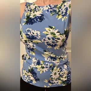 NWT Floral Boatneck Shirt Ann Taylor - M